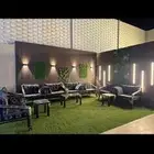 كراسي حديد مع جلسة اسفنج