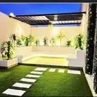 احواض زراعيه مع احواض طبيعيه مع قلع وزرع النخل مع شبكات الري