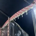 بيت شعر جملون حديد واجهة شفاف من الداخل سدو