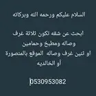 شقة ايجار المنصورة أو الخالديه