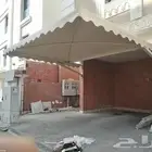 مظلات سيارات جلسات خارجيه سواتر حديد