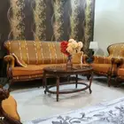 طقم كنب كلاسيك خشب قوي يحتاج تنجيد 7 كراسي