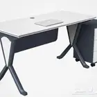 عدد 2 مكتب جميل جدا ونظيف مع ملحقاته