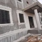 ديكورات خارجيه اسمنتية ملونه أسمنت ابيض