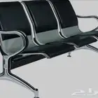 كرسي انتظار جلد بالكرتون و كنب جلد
