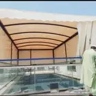 مظلات وسواتر برجولات وجميع أعمال الحدادة