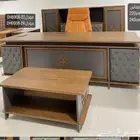 new office furniture جديد مكتب طقم جلد رمادي و مكاتب مدير