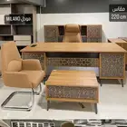 جديد مكاتب مدير و مكتب طقم فخم جلد كراسي و طاولة اجتماعات