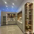 مطبخ تفصيل صاج الماني رفوف اربعه ملي مفصلات هيدروليك سحب اي