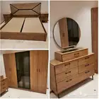 اثاث غرف نوم جديد وطني ست قطع