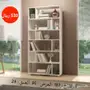 مكتب منزلي ودولاب كتب مودرن لون أبيض جديد 