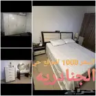 غرفة نوم طاولة شاشه سرير نفر ونص مع المرتبه ومجلس عربي