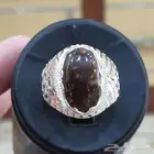 خاتم عقيق ناري مكسيكي طبيعي بشهادة