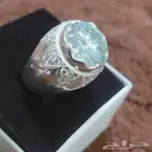 للبيع خاتم موزنايت بصلابه الماس فص كبير مطعم بزركون