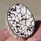 خاتم فضه نيشابوري ابيض