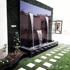 شلالات ونوافير عشب صناعي بديل الخشب