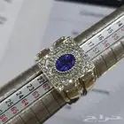 خاتم حجر التنزنايت بشهادة طبيعي