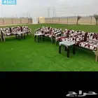 كراسي حديد . جلسة خارجيه