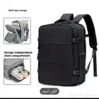 حقيبة ظهر سفر خفيفة الوزن 40 لتر متوفر لون اسود وبيج