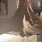 فستان ملكه بيع لبست اربعه ساعات وقت الزفه بس وجديد