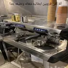 مكينة كفي قهوه قروبين ايطاليه شبه جديده مع ادواتها