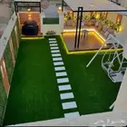 بدل خشب وعشب ونجيله وعشب جداري وعشب ارضي