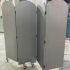 حاجز خشب متحرك 3 باب ابيض وبني غامق وفاتح جديد وليس مستخدم