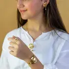 طقم نسائي سلسال واسواره مع خاتم بالاسم