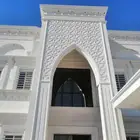 مقاول حجر رخام ميكانيكي بورسلان ديكورات وجهات جبسم بورد