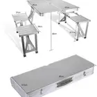 طاوله الرحلات قابله للطي المنيوم السعر 185ريال