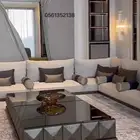 كنب ومجالس ارضية ومغربية ومساند تفصيل و تنجيد