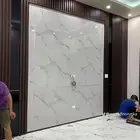 ديكورات داخليه واجهه شاشه شيبورد بديل الرخام بديل الخشب