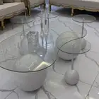 طاولة كنب وحده كبيره 4 خدمه 2 زوايا