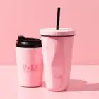 كوب مق هاف مليون البارد لون وردي