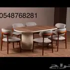 طاولات طعام تركية 6 و 8 كراسي   تصميم أنيق وجودة عالية