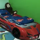 سريرين شكل سيارة للاولاد مع اضاءة