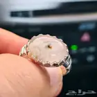 للبيع خاتم ملكي بحجر عقيق ورد الربيع
