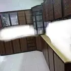 مطبخ ألمونيوم تفصيل مع غاز
