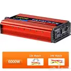 محول كهرباء موجة نقية بيور ساين 6000 واط - 12V 24V الى 220V
