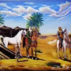 لوحات فنية تراثية بطابع بدوي