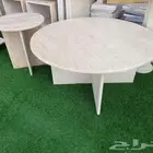تفصيل طاولات رخام ترفنتينو حسب الطلب