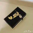 سلسل نسائي بناتي بلاسم مع الورده مطلي بذهب تصمم حسب الطلب