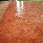 الخرسانة المختمة صبة المطبوعة  الاارضيات الملون