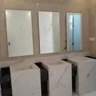 تفصيل المغاسل والطاولات والمشبات والدرج من الرخام والبورس