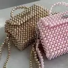 شنطة بالخرز كرستالي زجاج