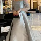 فستان رمادي جديد نظيف