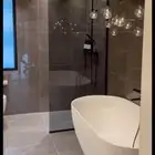 معلم زجاج حمام شاور زجاج ابواب دربزان م تب زجاج جد  حمام