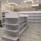 رفوف تموينات رفوف بقالات رفوف صيدليات طاولات كاشير