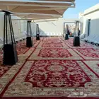 تاجير كراسي ملكي كراسي وطاولات قهوجيين وصبابين سواتر سماعات