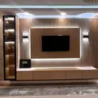 مرايه مع درج وبديل خشب